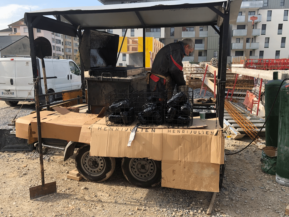 gigot bitume au chantier du programme immobilier convergence Annecy